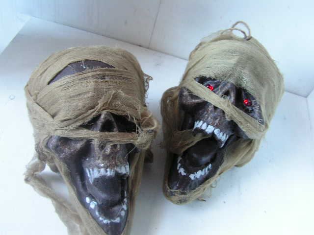 SKULL, Scary Horror Mummy Style 30cm